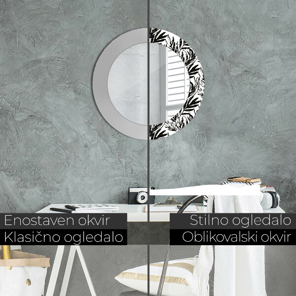 Decoratiuni perete cu oglinda Monstera