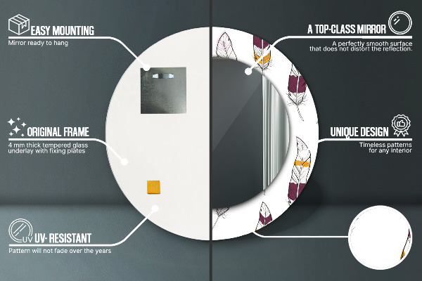 Decoratiuni perete cu oglinda Pene