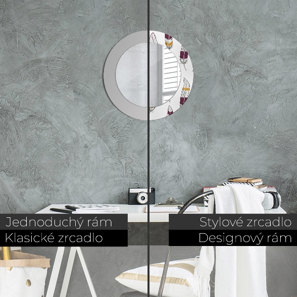 Decoratiuni perete cu oglinda Pene