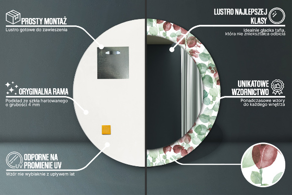 Decoratiuni perete cu oglinda Eucalipt