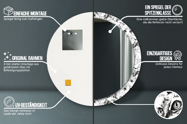 Decoratiuni perete cu oglinda Animale de companie pisici