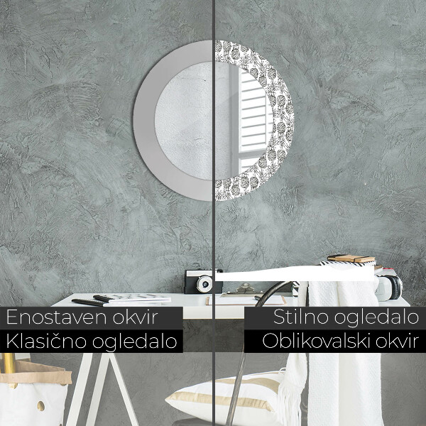 Decoratiuni perete cu oglinda Ananas