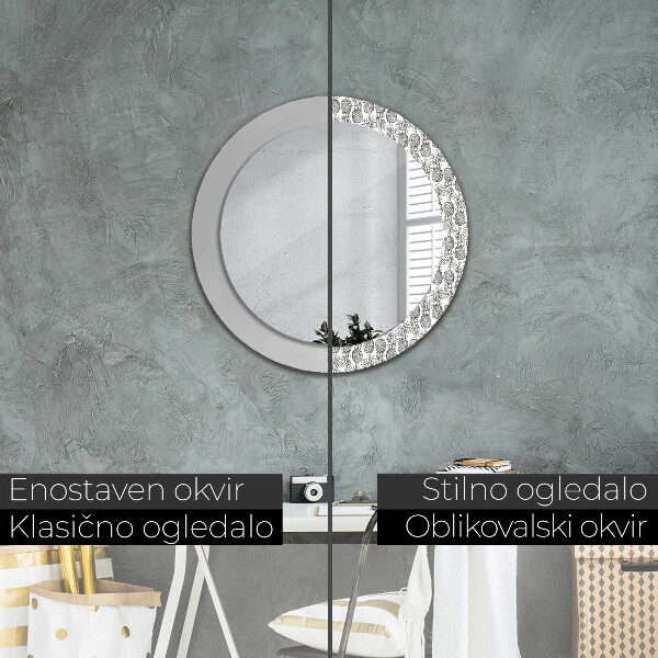 Decoratiuni perete cu oglinda Ananas