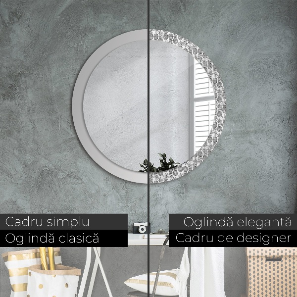 Decoratiuni perete cu oglinda Ananas
