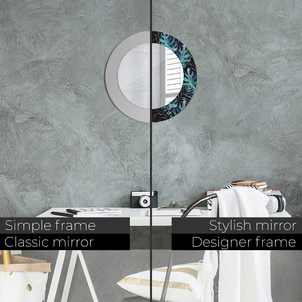 Decoratiuni perete cu oglinda Frunze exotice