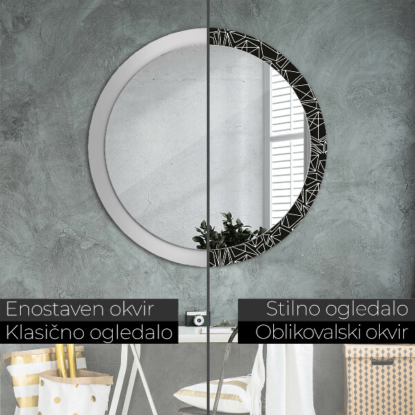 Decoratiuni perete cu oglinda Model geometric