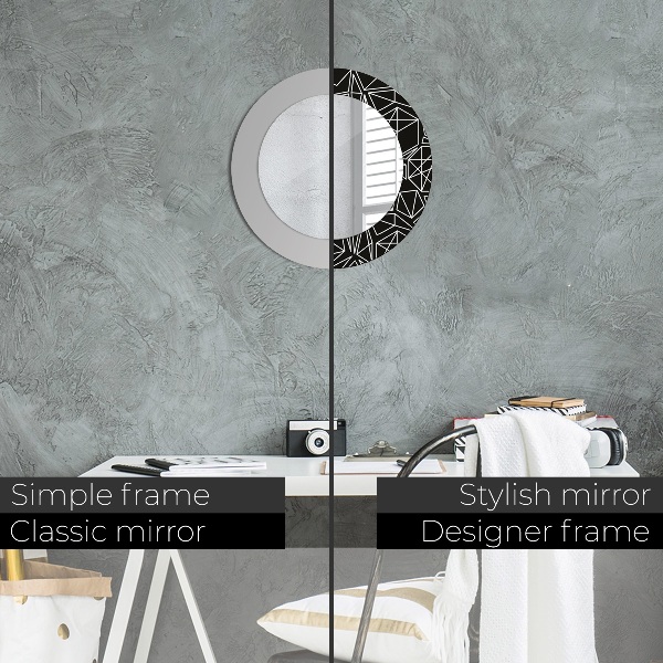 Decoratiuni perete cu oglinda Model geometric