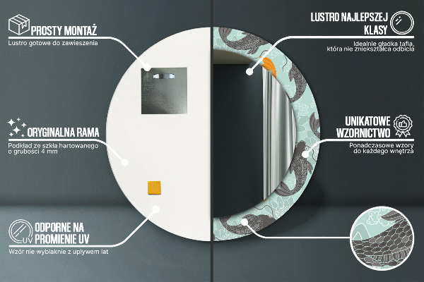 Decoratiuni perete cu oglinda Crap chinezesc