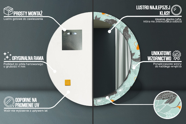 Decoratiuni perete cu oglinda Crap chinezesc