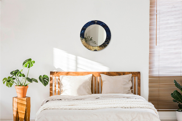 Decoratiuni perete cu oglinda Marmură albastră