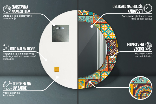 Decoratiuni perete cu oglinda Model arab