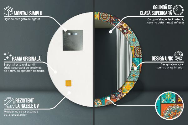 Decoratiuni perete cu oglinda Model arab