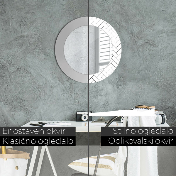 Decoratiuni perete cu oglinda Spini de hering