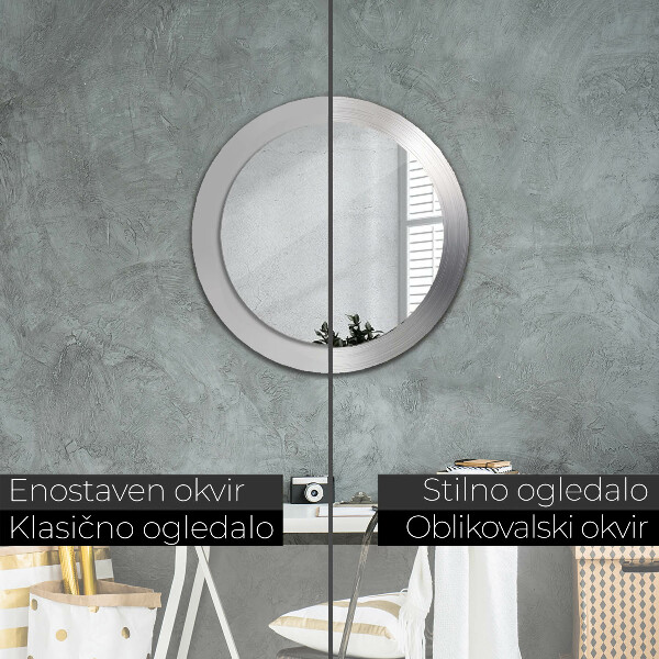 Decoratiuni perete cu oglinda Oțel strălucitor