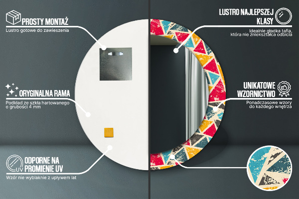 Decoratiuni perete cu oglinda Compoziție retro