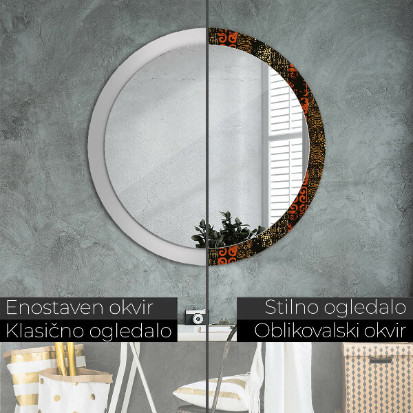 Decoratiuni perete cu oglinda Model abstract grunge