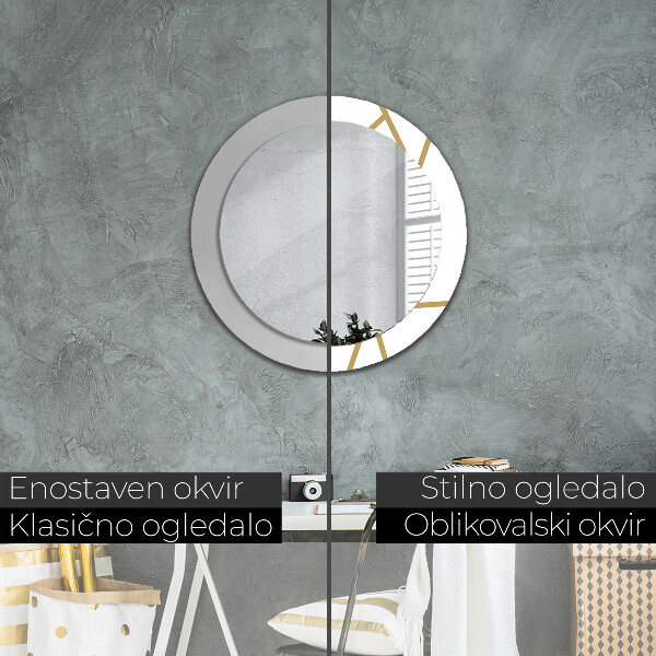 Decoratiuni perete cu oglinda Compoziție liniară