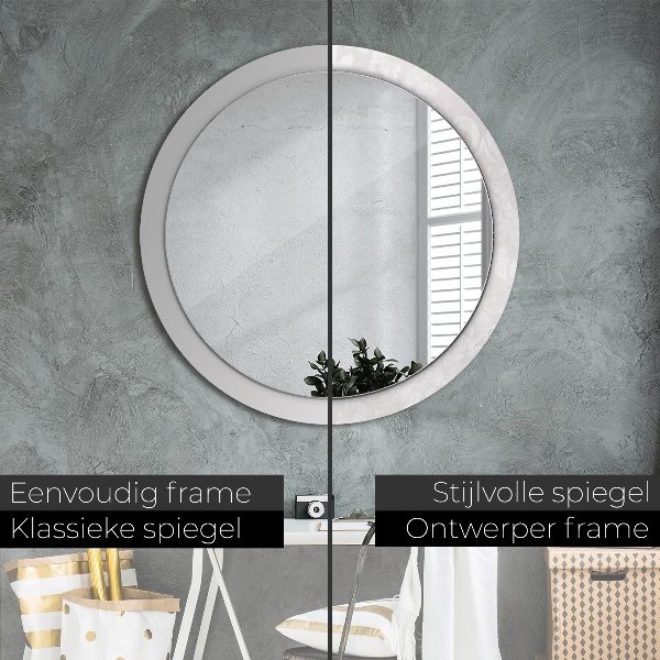 Decoratiuni perete cu oglinda Textura delicată de rococo