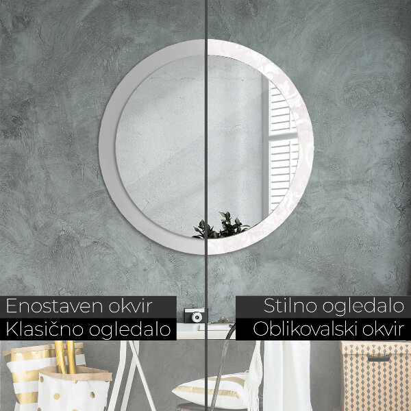 Decoratiuni perete cu oglinda Textura delicată de rococo