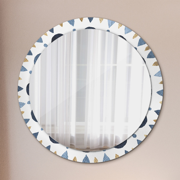 Oglinda cu decor rotunda Mandala de lună