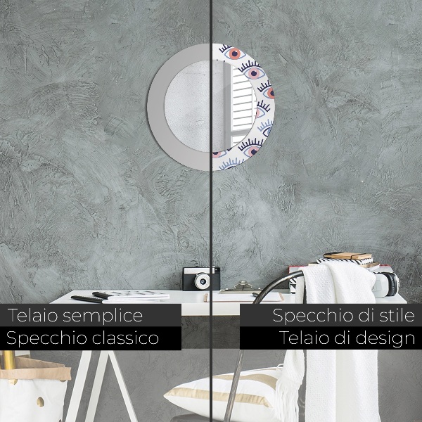 Decoratiuni perete cu oglinda Stilul ochilor moderni