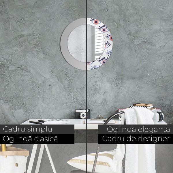 Decoratiuni perete cu oglinda Stilul ochilor moderni