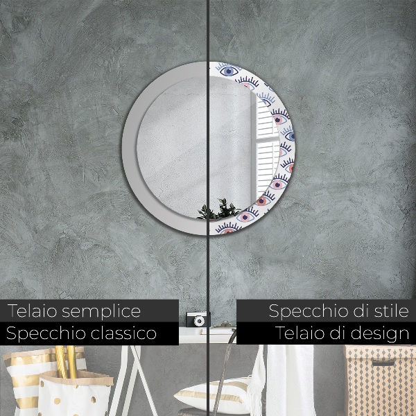 Decoratiuni perete cu oglinda Stilul ochilor moderni