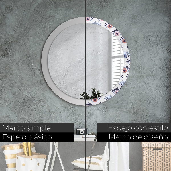 Decoratiuni perete cu oglinda Stilul ochilor moderni