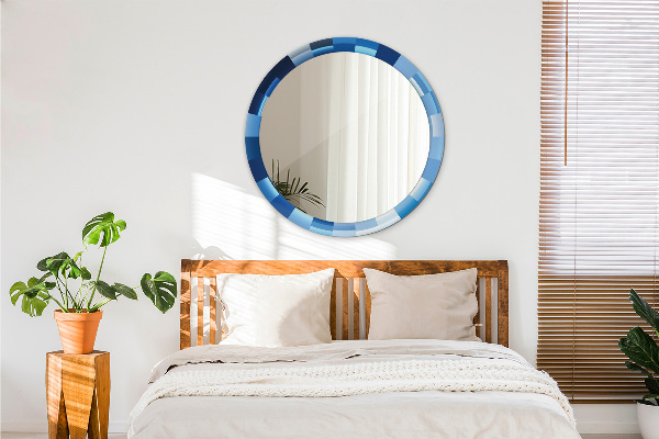 Decoratiuni perete cu oglinda Rezumat albastru