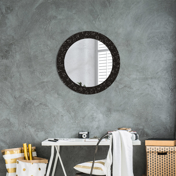 Oglinda cu decor rotunda Puncte haotice