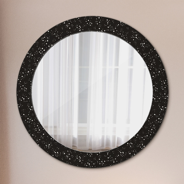 Oglinda cu decor rotunda Puncte haotice