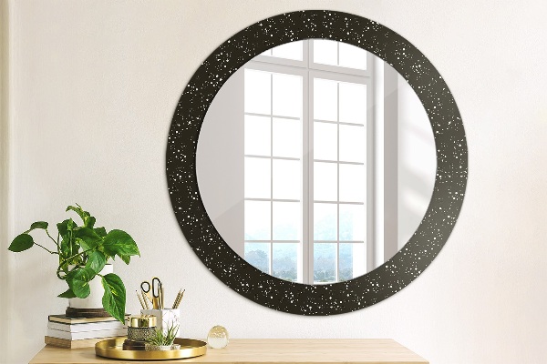 Oglinda cu decor rotunda Puncte haotice