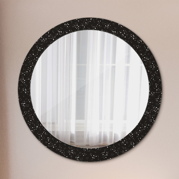 Oglinda cu decor rotunda Puncte haotice