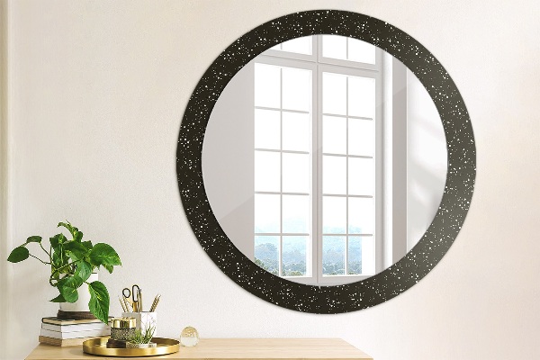 Oglinda cu decor rotunda Puncte haotice