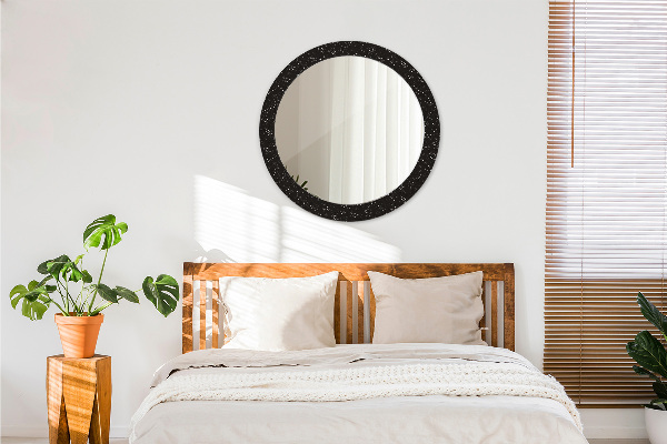 Oglinda cu decor rotunda Puncte haotice