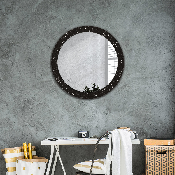 Oglinda cu decor rotunda Puncte haotice