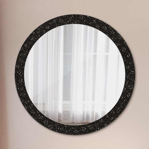 Oglinda cu decor rotunda Puncte haotice