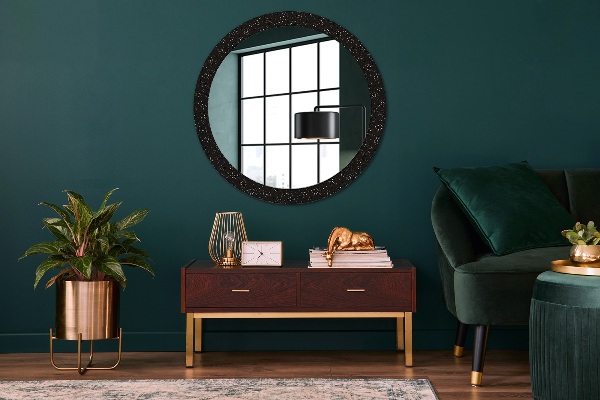 Oglinda cu decor rotunda Puncte haotice