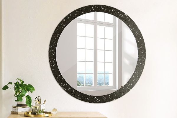 Oglinda cu decor rotunda Puncte haotice