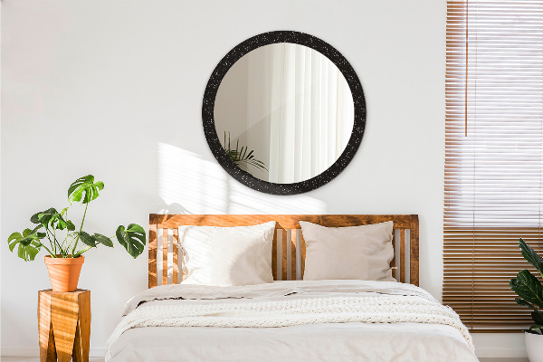 Oglinda cu decor rotunda Puncte haotice