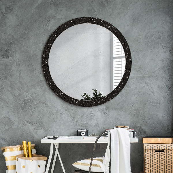 Oglinda cu decor rotunda Puncte haotice