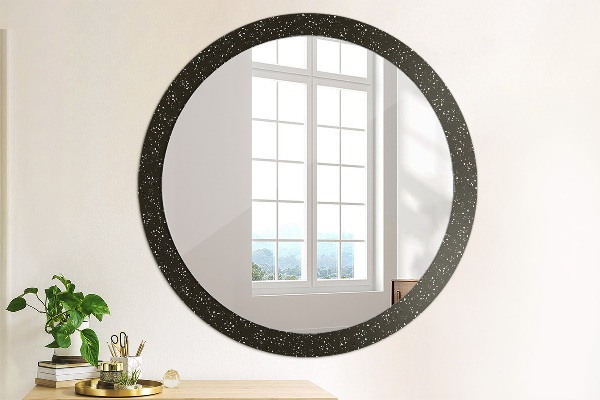 Oglinda cu decor rotunda Puncte haotice