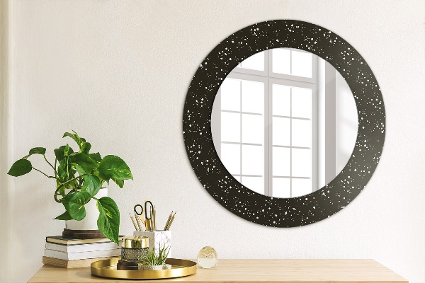 Oglinda cu decor rotunda Puncte haotice