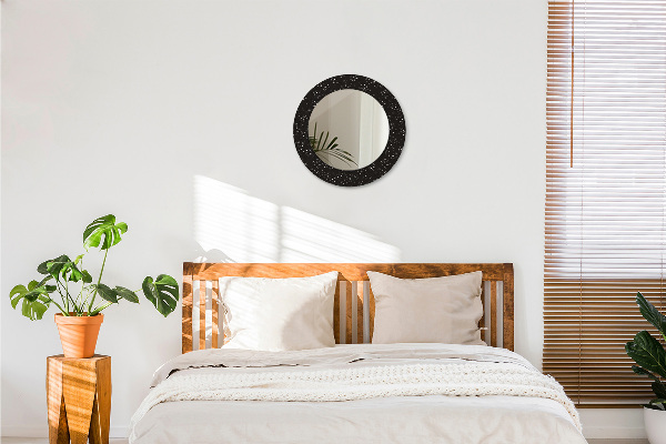 Oglinda cu decor rotunda Puncte haotice