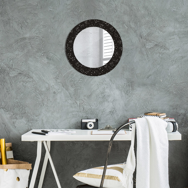 Oglinda cu decor rotunda Puncte haotice