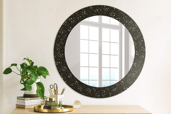 Oglinda cu decor rotunda Puncte haotice