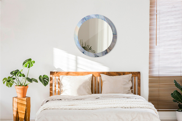 Oglinda cu decor rotunda Textura holografică