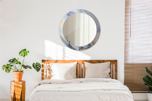 Oglinda cu decor rotunda Textura holografică