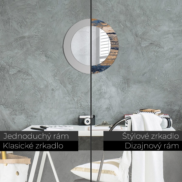 Decoratiuni perete cu oglinda Lemn abstract