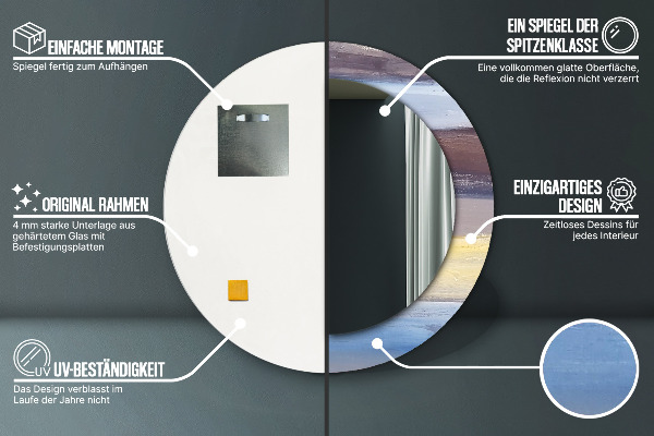 Decoratiuni perete cu oglinda Imagine abstractă